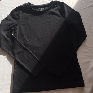 J CREW TEE SHIRT BLACK LONG SLEEVE